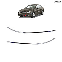 Хром лайсни за предна броня Mercedes CLK W209 (2002–2005) – DMb853